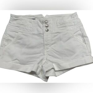 Bebe Women's White Jean Shorts 25